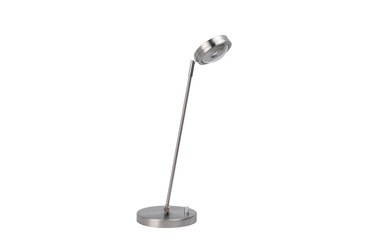 LED-SCHREIBTISCHLEUCHTE 18/47,7 cm   - Nickelfarben, Design, Metall (18/47,7cm)