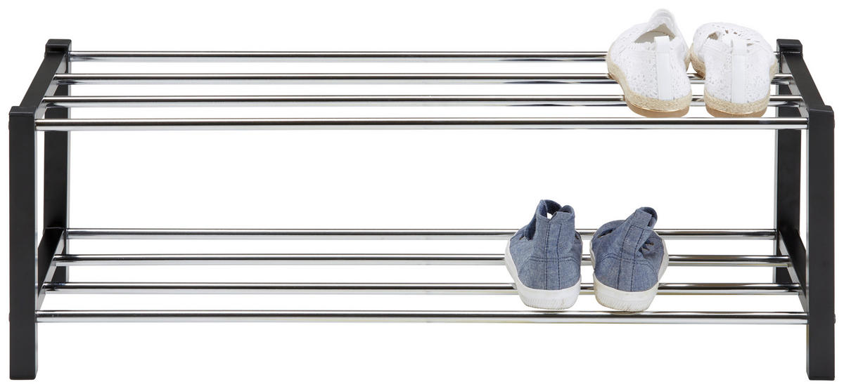 SKOHYLLA 80/27/28,5 cm  - kromfärg/svart, Klassisk, metall (80/27/28,5cm) - Based