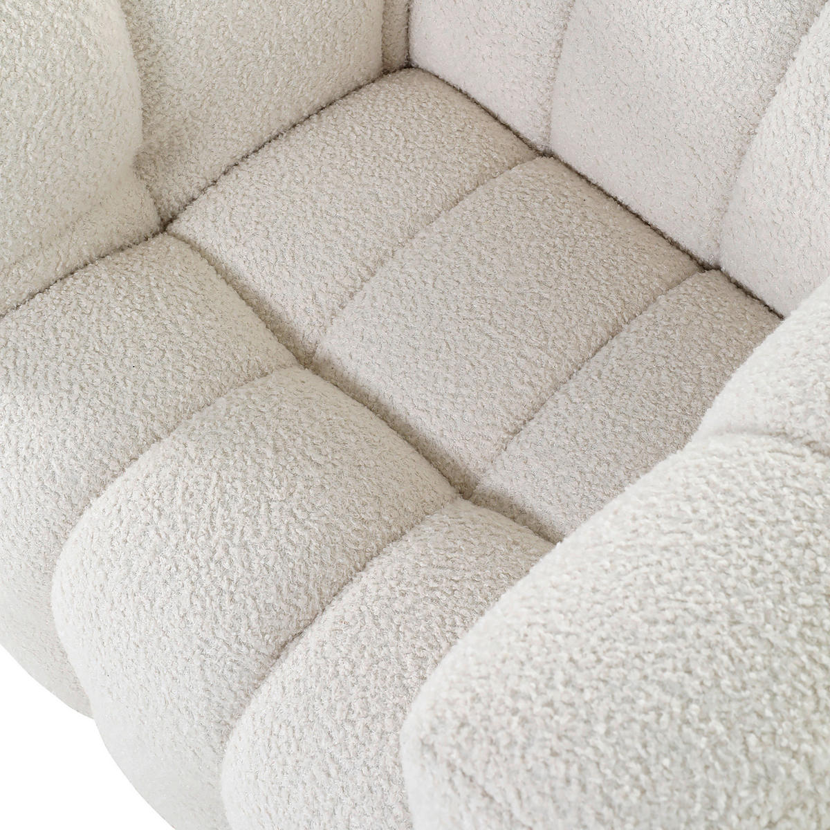 SESSEL in Flachgewebe Weiss  - Weiss/Schwarz, Trend, Kunststoff/Textil (93/67/86cm)