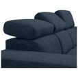 ECKSOFA  in Webstoff Dunkelblau  - Schwarz/Dunkelblau, KONVENTIONELL, Holz/Textil (283/244cm) - Carryhome