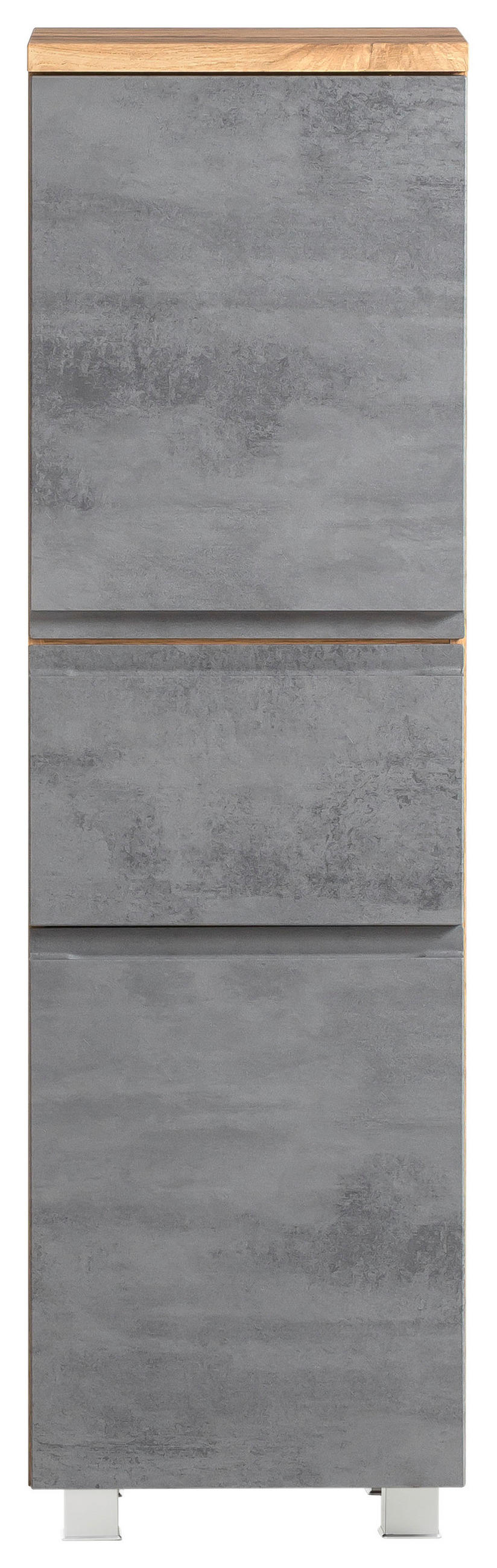 MIDISCHRANK 40/130/35 cm  - Eiche Wotan/Hellgrau, MODERN, Holzwerkstoff (40/130/35cm) - Held