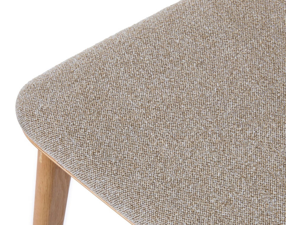 STOL flatväv  - sandfärgad/ekfärgad, Design, trä/textil (46/82/55cm) - Niels Andersson