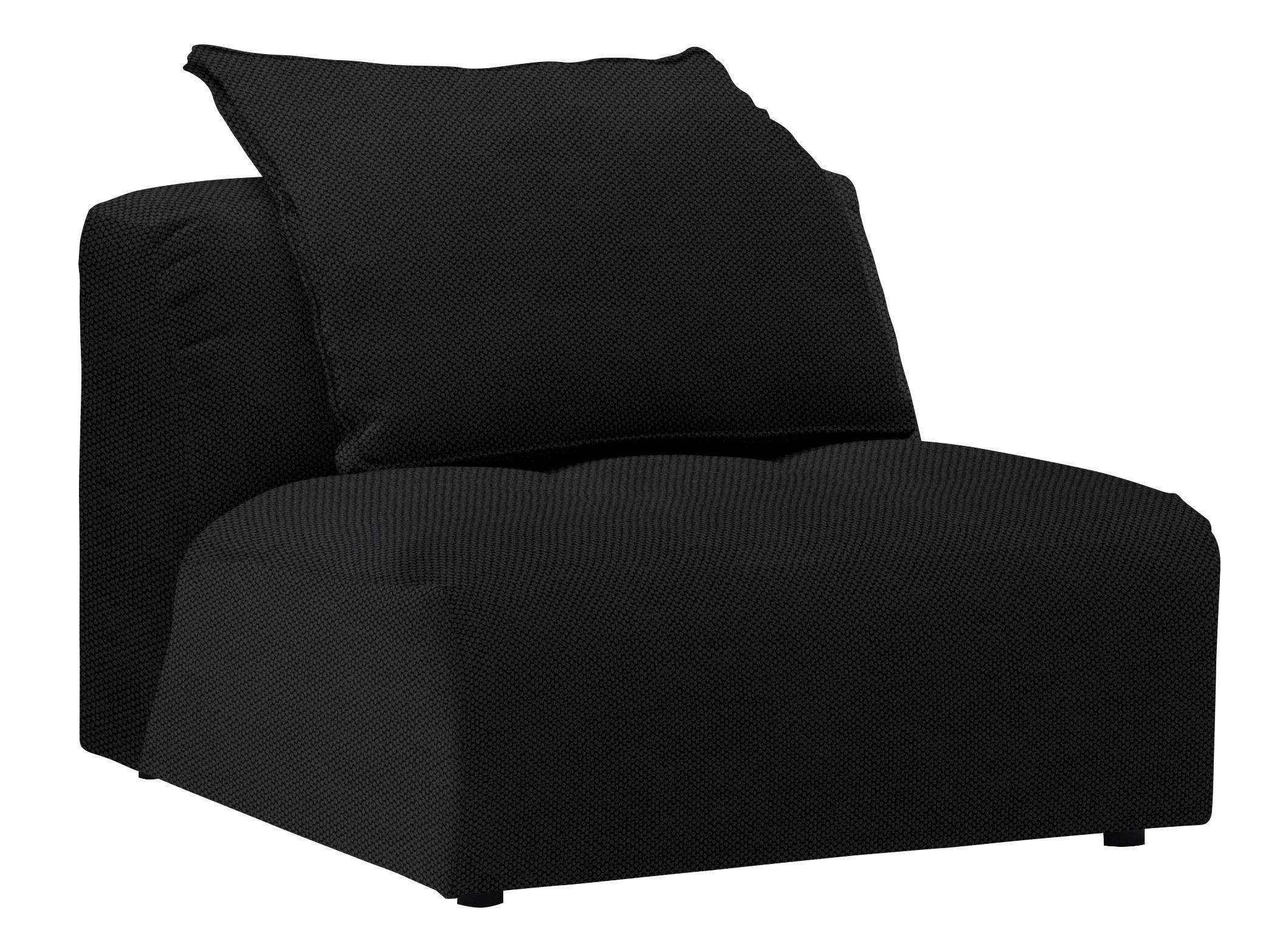 SESSEL in Webstoff Schwarz  - Schwarz, MODERN, Kunststoff/Textil (98/77/108cm) - Stylife