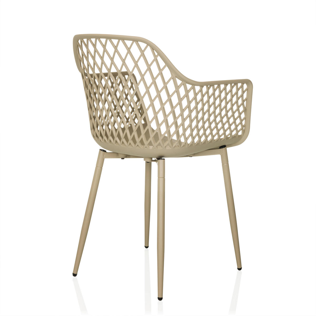 GARTENSTUHL Beige  - Beige, MODERN, Kunststoff/Metall (56/81/50cm) - MID.YOU