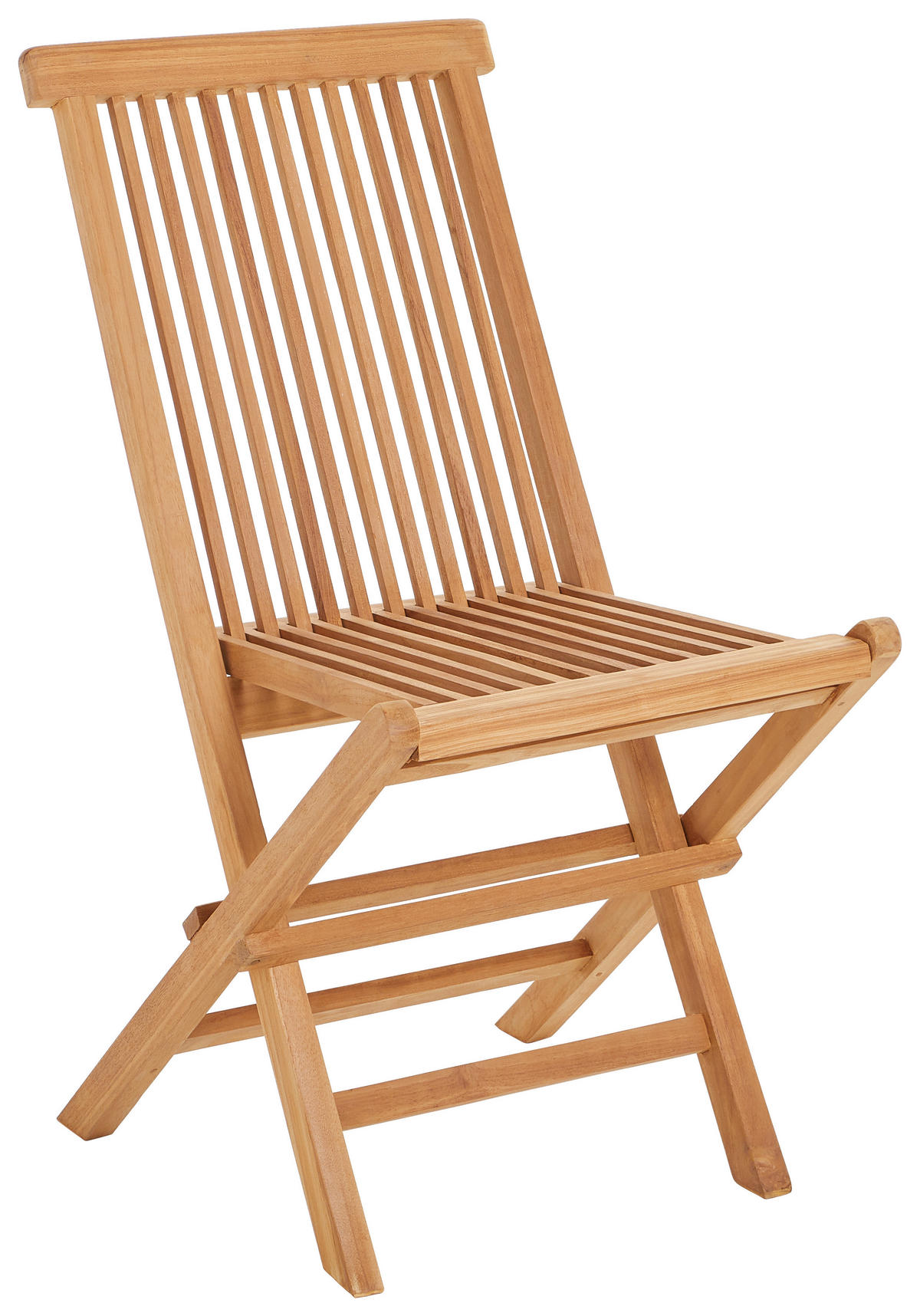 GARTENKLAPPSTUHL Teakholz Teakfarben  - Teakfarben, Natur, Holz (43/84/47cm) - Ambia Garden