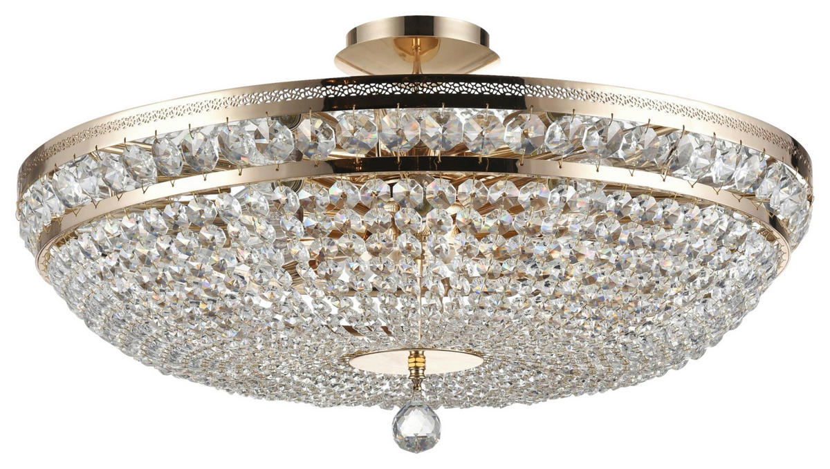 KRONLEUCHTER 65/31,5/65 cm   - Goldfarben, Basics, Glas/Metall (65/31,5/65cm) - MAYTONI
