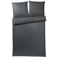 WENDEBETTWÄSCHE Cornflower Gradiant Makosatin 155/220 cm  - Graphitfarben, Basics, Textil (155/220cm) - Joop!