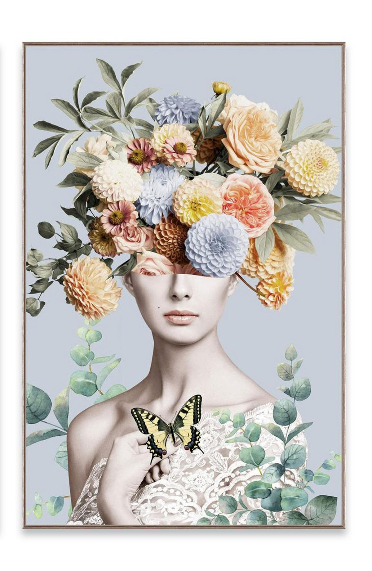 STAKLENA SLIKA  80/120 cm   - višebojno, Romantično / ladanjski, staklo (80/120cm)