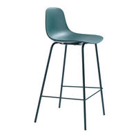 BAROVÁ ŽIDLE, petrolej - petrolej, Design, kov/plast (41/93/48cm) - Boxxx