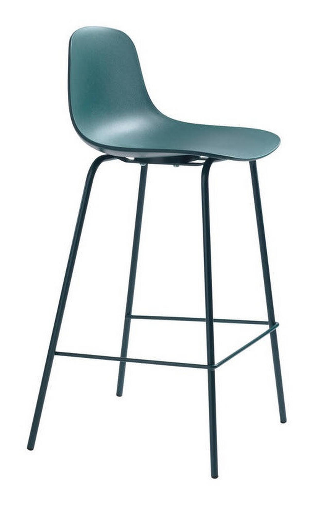 BAROVÁ ŽIDLE, petrolej - petrolej, Design, kov/plast (41/93/48cm) - Boxxx