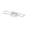 LED-DECKENLEUCHTE Irvine 70/30/6,2 cm  - Nickelfarben, Design, Kunststoff/Metall (70/30/6,2cm) - Novel