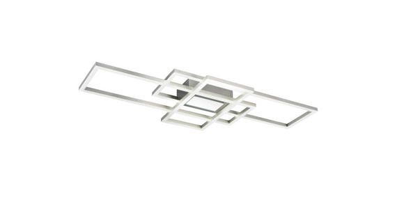 LED-DECKENLEUCHTE Irvine 70/30/6,2 cm  - Nickelfarben, Design, Kunststoff/Metall (70/30/6,2cm) - Novel