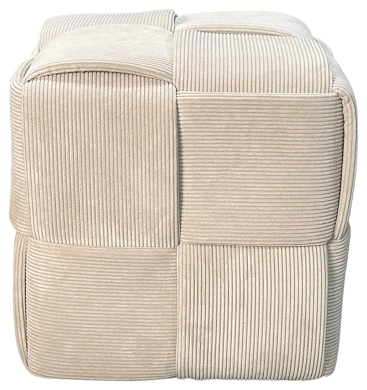 POUF in Beige Textil Beige  - Beige, Design, Textil (40/40/40cm) - MID.YOU