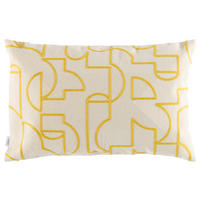 KISSENHÜLLE SW-Frame gelb 58/38 cm  - Gelb/Creme, Design, Kunststoff/Textil (58/38cm) - Schöner Wohnen
