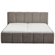 POLSTERBETT 180/200 cm  in Anthrazit  - Anthrazit/Schwarz, Design, Holz/Textil (180/200cm) - Xora