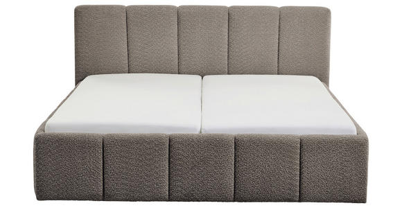 POLSTERBETT 180/200 cm in Anthrazit - Anthrazit/Schwarz, Design, Holz/Textil (180/200cm) - Xora