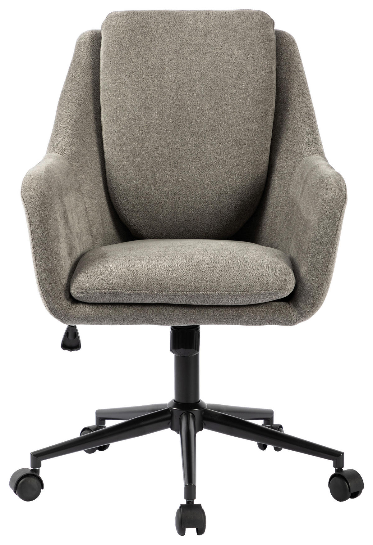 DREHSTUHL Webstoff Grau, Schwarz  - Schwarz/Grau, Modern, Kunststoff/Textil (58/91-99/71cm) - MID.YOU