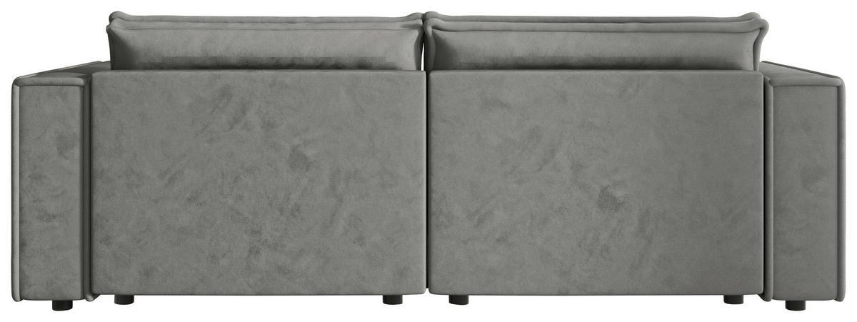 SOFA Webstoff Grau  - Schwarz/Grau, MODERN, Kunststoff/Textil (250/68/104cm) - Xora