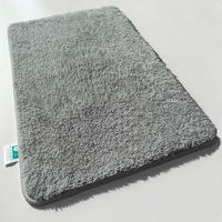 BADEMATTE SKY Dunkelgrau 80/150 cm  - Dunkelgrau, Basics, Kunststoff/Textil (80/150cm) - Floordirekt