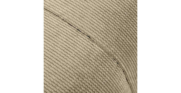 HOCKER in Textil Taupe - Taupe/Schwarz, Design, Kunststoff/Textil (43/50/43cm) - Novel