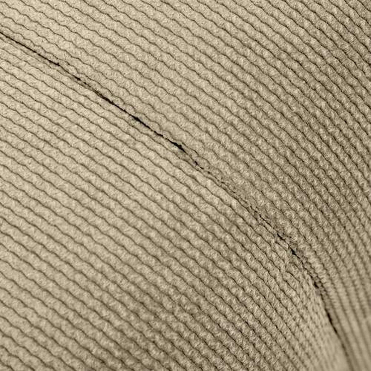 HOCKER in Textil Taupe  - Taupe/Schwarz, Design, Kunststoff/Textil (43/50/43cm) - Novel
