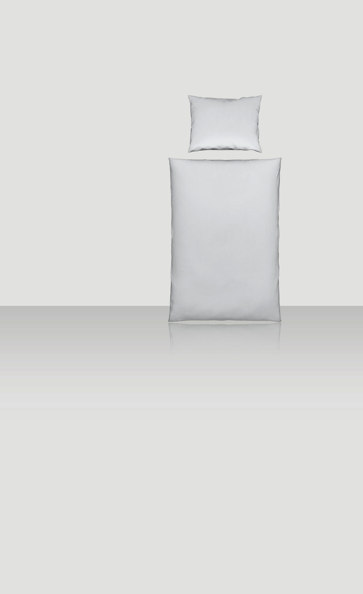 POSTELJNINA TANJA 140/200 cm saten srebrne barve  - srebrne barve, Basics, tekstil (140/200cm) - Novel