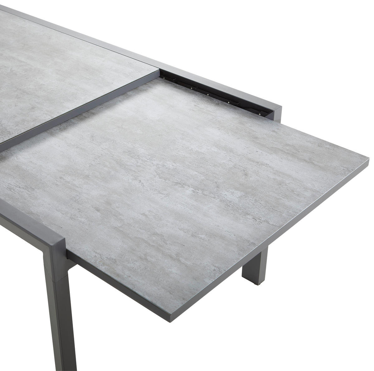 GARTENTISCH 180-280/100/75 cm Metall, Glas rechteckig  - Dunkelgrau/Anthrazit, Design, Glas/Metall (180-280/100/75cm) - Ambia Garden