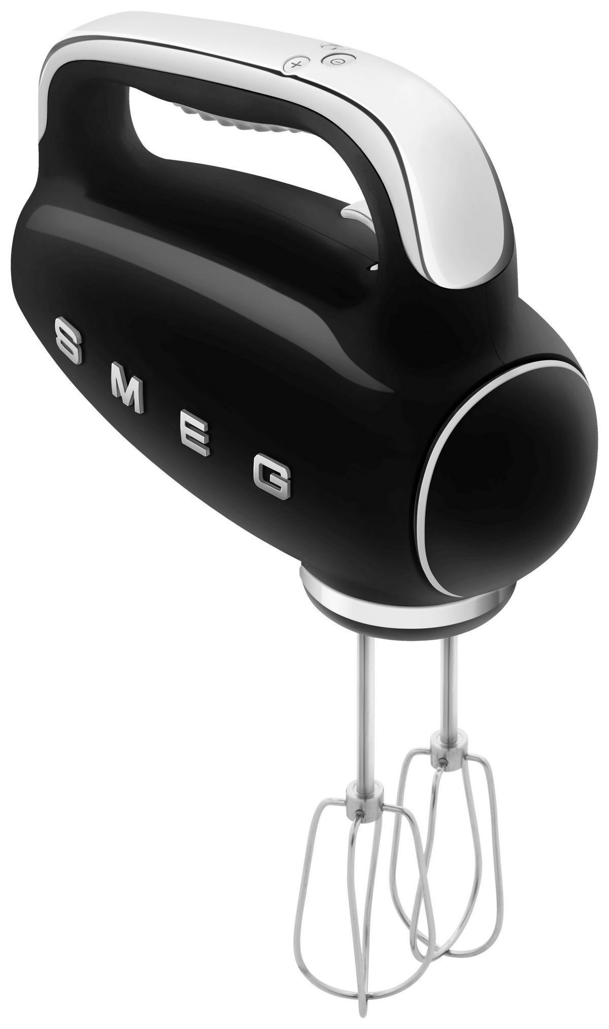 HANDMIXER 50'S STYLE  - Chromfarben/Schwarz, Basics, Kunststoff/Metall (22/37,8/22,1cm) - SMEG