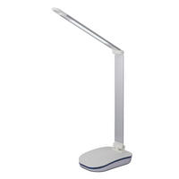 LED-SCHREIBTISCHLEUCHTE Talisa 71/12/71 cm  - Silberfarben/Weiß, Design, Kunststoff (71/12/71cm) - Globo