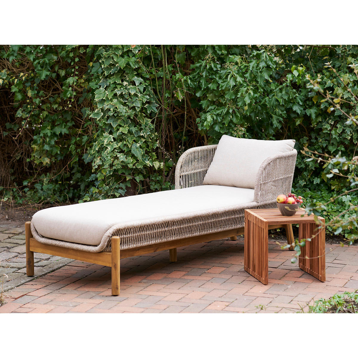 BEISTELLTISCH  - Teakfarben, Design, Holz (40/40/40cm) - MID.YOU