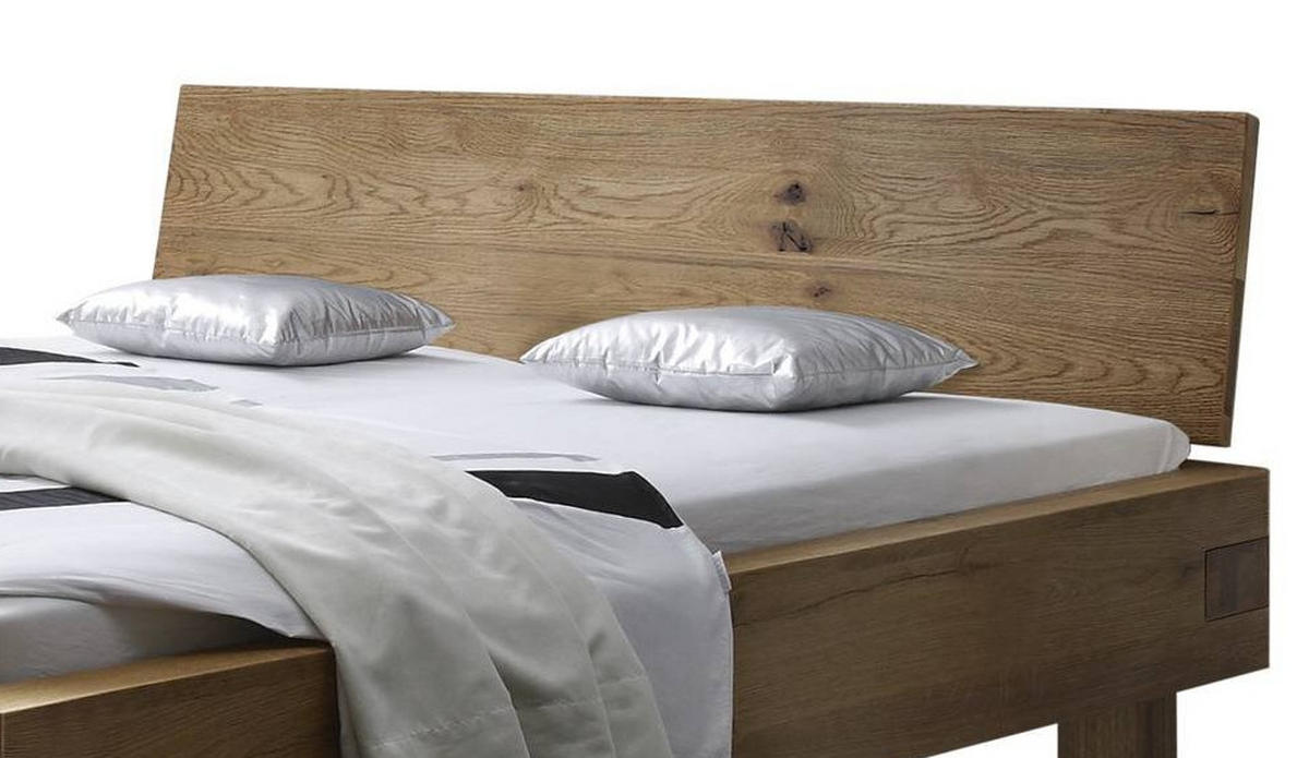 BETT 140/200 cm  in Eichefarben  - Klar/Eichefarben, Design, Holz/Metall (140/200cm) - Hasena