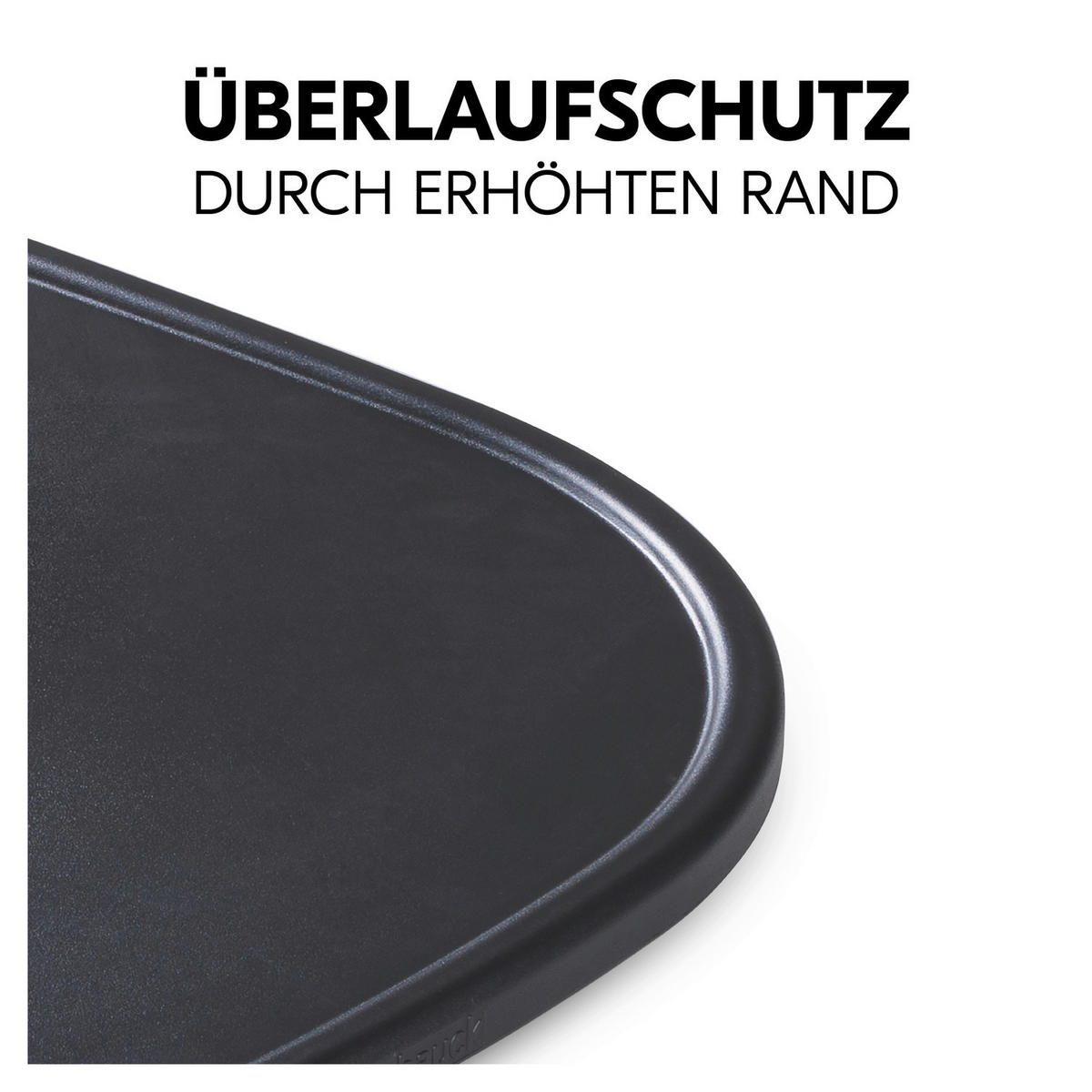 ESS- UND SPIELBRETT  - Schwarz, Basics, Kunststoff (46/3,5/44cm) - Hauck