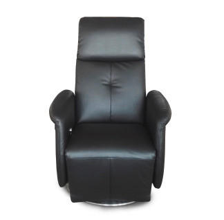 TV-FOTELJ, črna tekstil - barve kroma/črna, Design, kovina/tekstil (82/95/120cm) - Xora