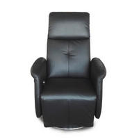 TV-FOTELJ,  črna tekstil - barve kroma/črna, Design, kovina/tekstil (82/95/120cm) - Xora