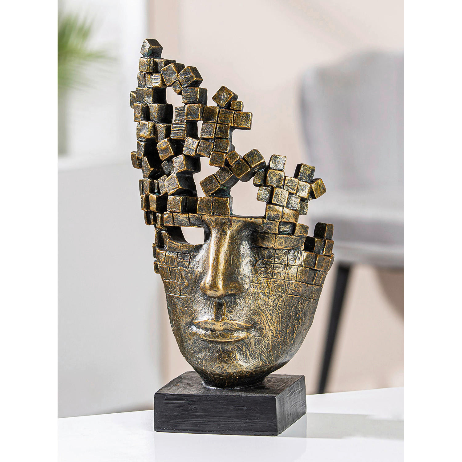 SKULPTUR - Bronzefarben, Basics, Kunststoff (21,5/36/15cm)