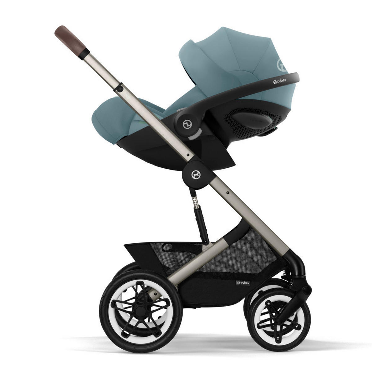 KINDERWAGEN  Talos S Lux  Stormy Blue  - Pastellblau/Silberfarben, Basics, Textil/Metall (91/80/112cm) - Cybex
