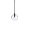 HÄNGLAMPA Gloria 19/17,5 cm  - klar/svart, Klassisk, metall/glas (19/17,5cm) - Belid