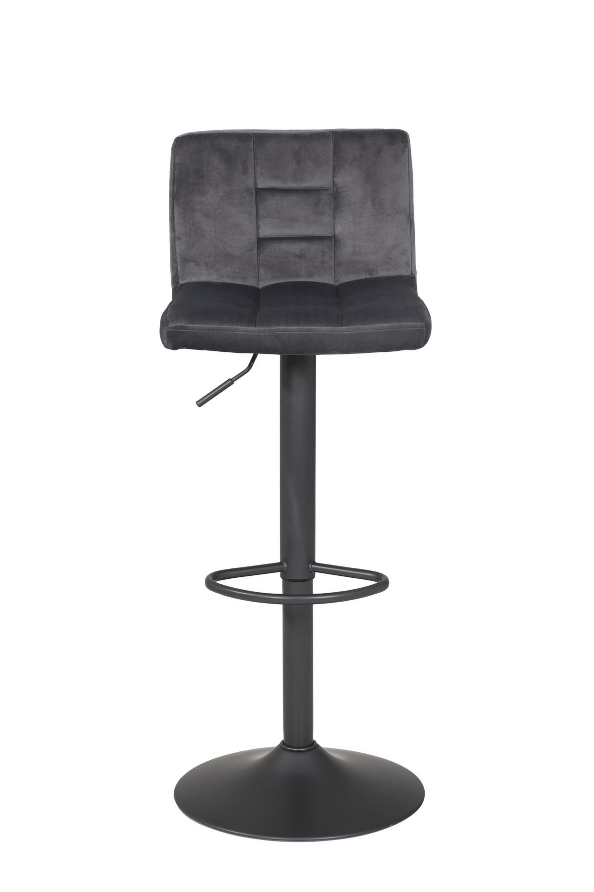 BARHOCKER-SET in Grau  - Dunkelgrau/Grau, MODERN, Textil/Metall (40/85/48cm) - MID.YOU