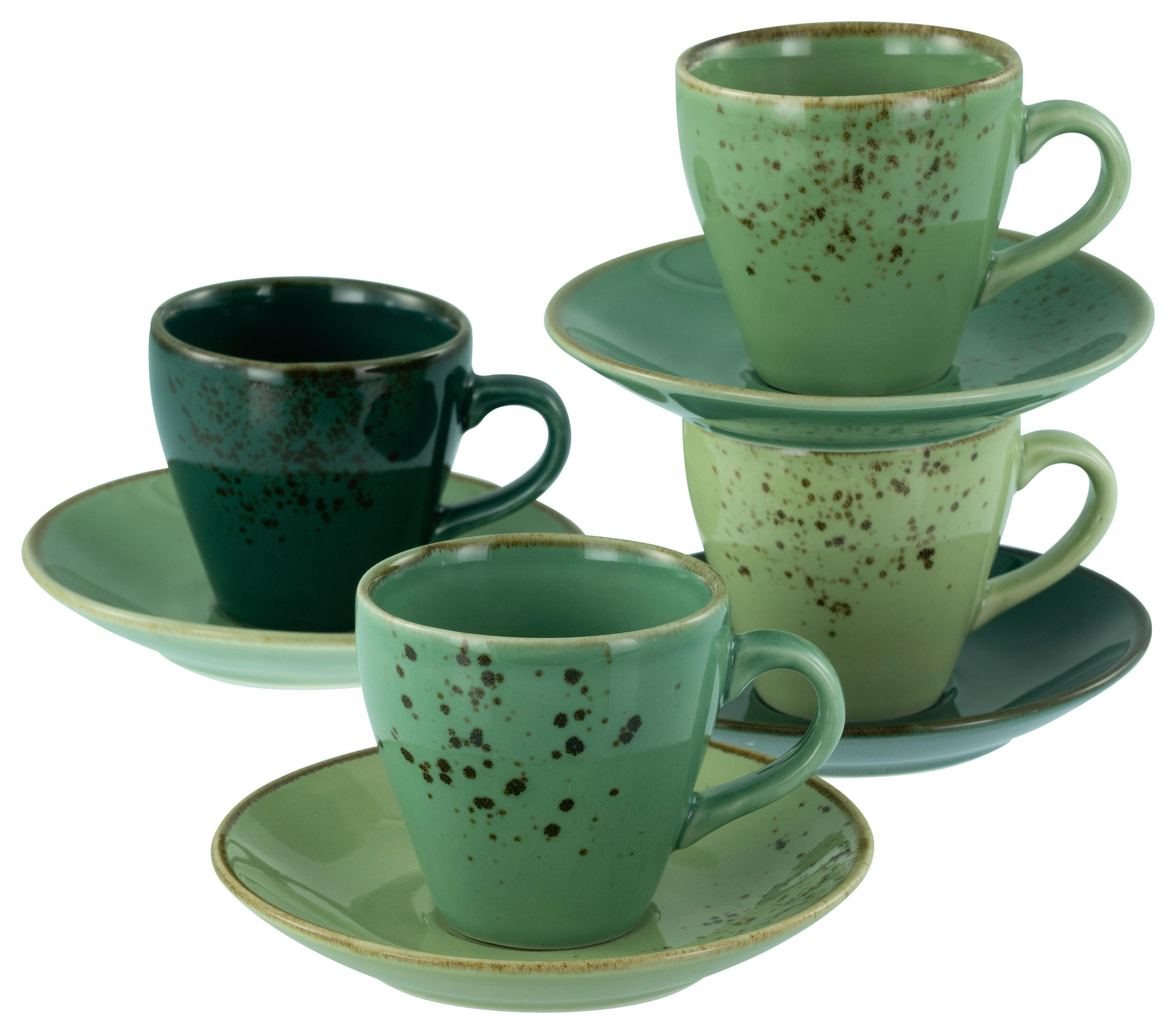 TASSENSET Nature Collection 8-teilig  - Grün, Design, Keramik - Creatable