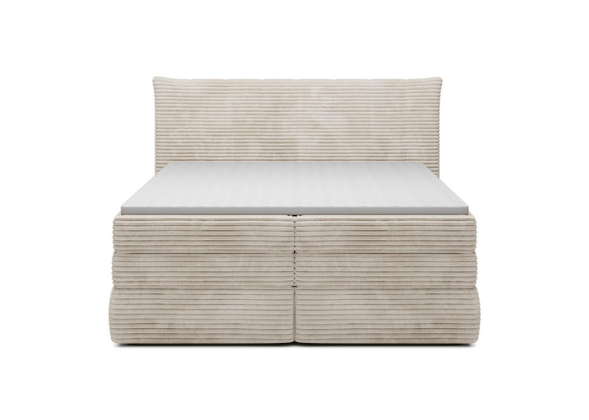 BOXSPRINGOVÁ POSTEĽ, 180/200 cm,  - čierna, Modern, textil/plast (180/200cm) - Esposa