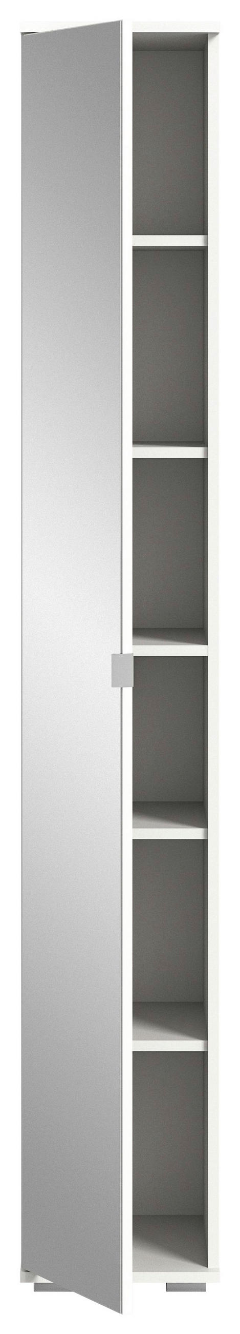 SPIEGELSCHRANK 30/191/37 cm  - Silberfarben/Weiß, Design, Glas/Holzwerkstoff (30/191/37cm) - Xora