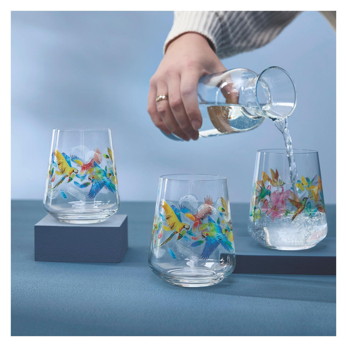 GLÄSERSET Sommerrausch  - Transparent/Multicolor, Design, Glas (9.3/11.0cm) - Ritzenhoff