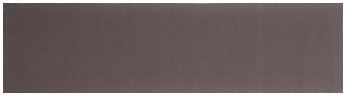 TISCHLÄUFER Textil Leinenoptik Anthrazit 40/150 cm  - Anthrazit, Basics, Textil (40/150cm) - Novel