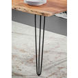 ESSTISCH in Holz, Metall 140/90/76 cm - Schwarz/Akaziefarben, Design, Holz/Metall (140/90/76cm) - Landscape