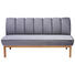 SITZBANK 183/94/82 cm in Grau, Eichefarben - Eichefarben/Grau, Design, Holz/Textil (183/94/82cm) - Carryhome SITZBANK 183/94/82 cm in Grau, Eichefarben - Eichefarben/Grau, Design, Holz/Textil (183/94/82cm) - Carryhome