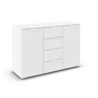 KOMMODE  in 120/81/42 cm  - Weiß, Design, Holzwerkstoff/Metall (120/81/42cm) - Carryhome