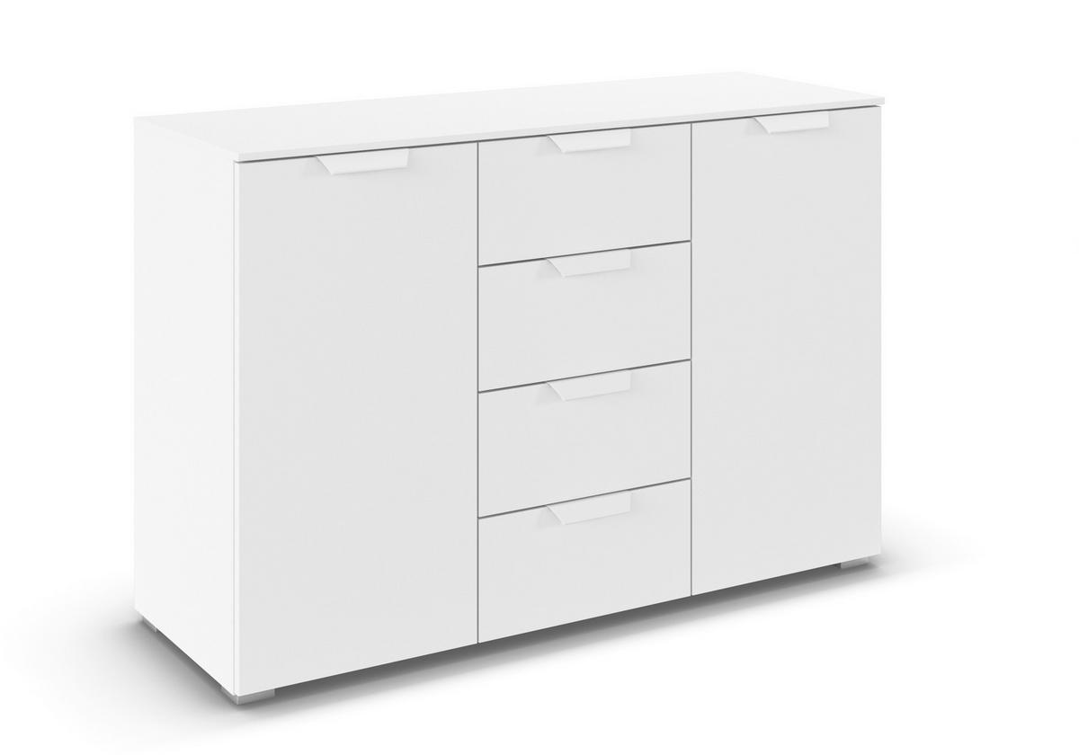 KOMMODE  in 120/81/42 cm  - Weiß, Design, Holzwerkstoff/Metall (120/81/42cm) - Carryhome