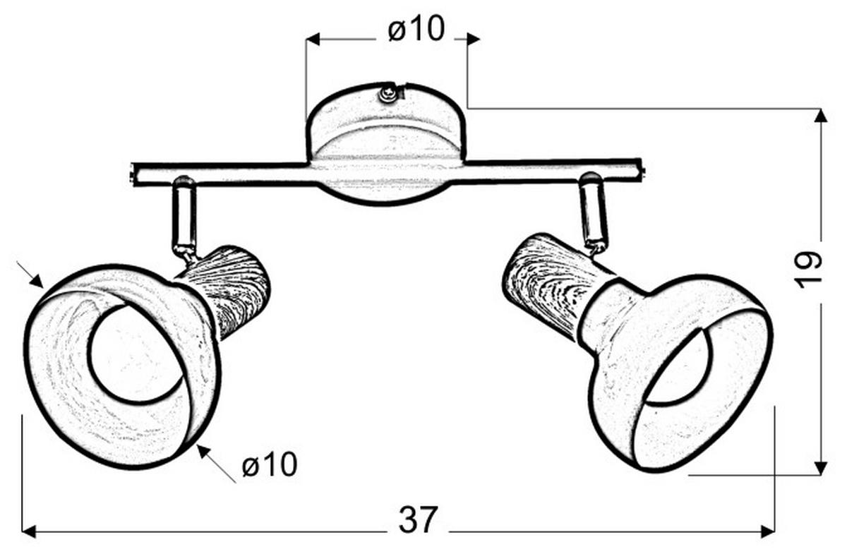 STRAHLER 37/18/10 cm   - Weiß, Basics, Metall (37/18/10cm)