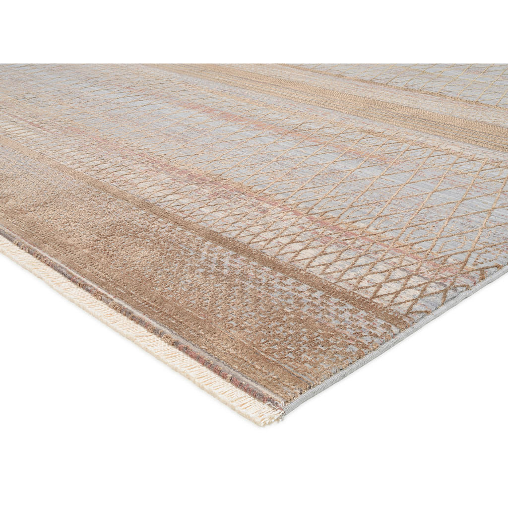 Thumbnail - Dieter Knoll Webteppich Tinto Maestro, Braun, Textil, Streifen, rechteckig, 65x130 cm, Oeko-Tex® Standard 100, für Fußbo...
