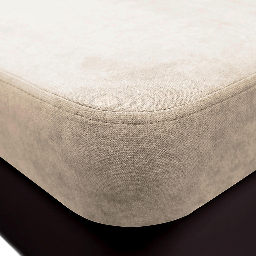 Thumbnail - Mid.you Ecksofa, Dunkelbraun, Beige, Textil, 3-Sitzer, Ottomane links, L-Form, 255x196 cm, Made in EU, Wohnzimmer, Sofas...